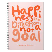 Personalisiertes Glück ist eine Richtung Notizblock (Vorderseite)