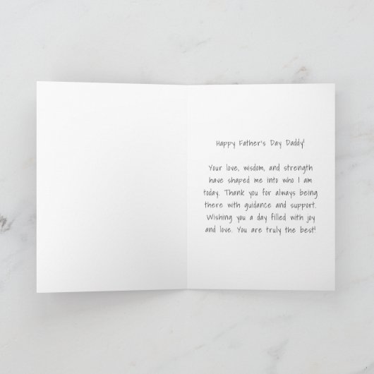 Personalisiertes Glück Vatertag Tools Gruß Karte (Innenseite)