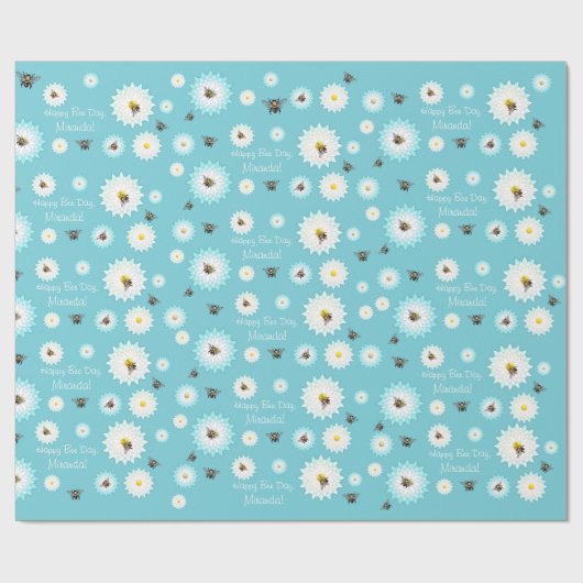 Personalisiertes glückliches geschenkpapier (Flach)