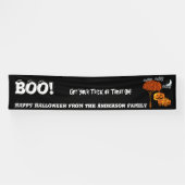 Personalisiertes glückliches Halloween aus Ihrer F Banner (Horizontal)