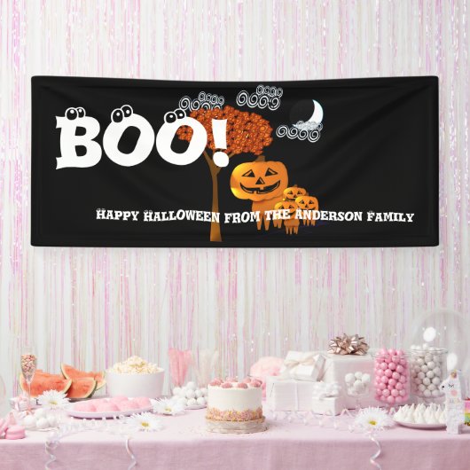 Personalisiertes glückliches Halloween aus Ihrer F Banner (Party)