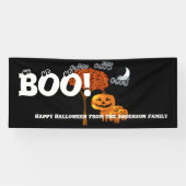 Personalisiertes glückliches Halloween aus Ihrer F Banner (Horizontal)