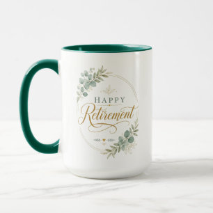 Personalisiertes Glückliches Rentnerleben Elegant Tasse