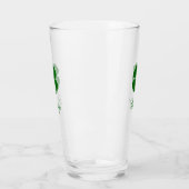 Personalisiertes Glücksklee-Vierblatt Glas (Links)