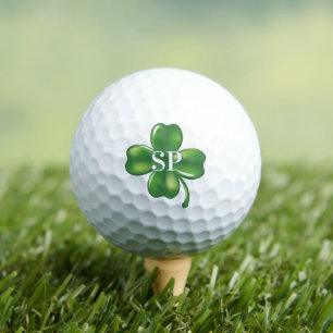 Personalisiertes Glückskleeblatt mit vier Blättern Golfball