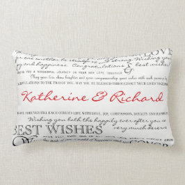 Personalisiertes Glückwunsch-Kissen Lendenkissen