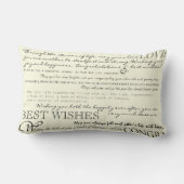 Personalisiertes Glückwunsch-Kissen Lendenkissen (Rückseite)