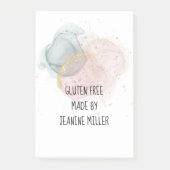 Personalisiertes glutenfreies Kleber Post-it Klebezettel (Vorderseite)