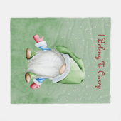 Personalisiertes Gnome Fleecedecke (Vorderseite (Horizontal))