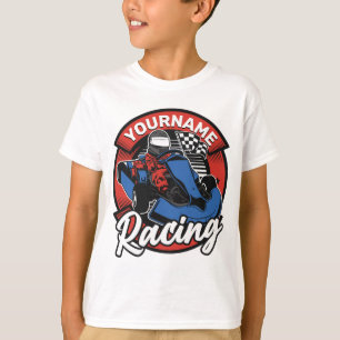 Personalisiertes Go-Kart Extrem-Rennkart-Rennsport T-Shirt