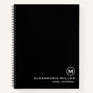 Personalisiertes Goal Tracker Journal Notizblock