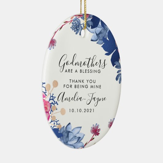 Personalisiertes Godmaterbegehren Keramik Ornament (Rechts)