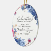 Personalisiertes Godmaterbegehren Keramik Ornament (Links)