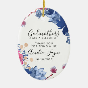 Personalisiertes Godmaterbegehren Keramik Ornament