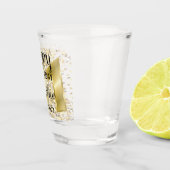 Personalisiertes Gold 21. Geburtstagsschussglas Schnapsglas (Rechts)