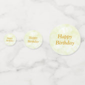 Personalisiertes Gold 90. Geburtstag Konfetti (Rückseiten)