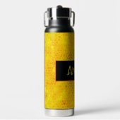 Personalisiertes Gold Dinosaurier versteckt Trinkflasche (Vorderseite)