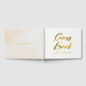 Personalisiertes Gold Foil Wedding Gästebuch (Voll)