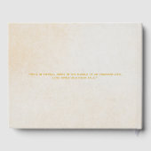 Personalisiertes Gold Foil Wedding Gästebuch (Rückseite)