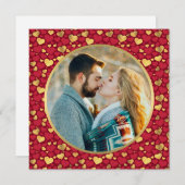 Personalisiertes Gold, Geschenk des Roten Herzens (Vorne/Hinten)