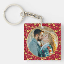 Personalisiertes Gold, Geschenk des Roten Herzens