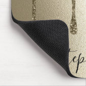 Personalisiertes Gold-Glitter-Drip  Mousepad (Ecke)