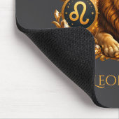 Personalisiertes Gold-Grau Sternzeichen Löwe Mousepad (Ecke)