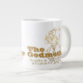 Personalisiertes Gold Jumbo-Tasse (Vorderseite Rechts)