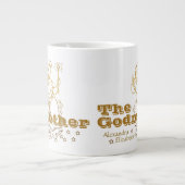 Personalisiertes Gold Jumbo-Tasse (Vorderseite)