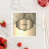 Personalisiertes Gold-Leaf-Motif 3 Serviette (Beispiel)