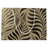Personalisiertes Gold Leaf Motif Große Geschenktüte (Rückseite)