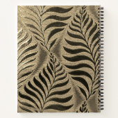 Personalisiertes Gold Leaf Motif Notizblock (Rückseite)