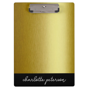 Personalisiertes Gold-Metall Klemmbrett