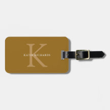 Personalisiertes Gold Monogramm