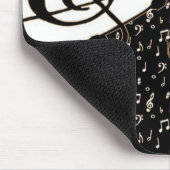 Personalisiertes Gold-Musikthema Mousepad (Ecke)