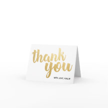 Personalisiertes Gold Script Custom Dankeschön Car