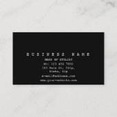 Personalisiertes Gold Shiny Heart Glitzer Vip Visitenkarte (Rückseite)