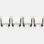 Personalisiertes Gold- und Schwarz-Whiskey-Glas Whiskyglas (Rechts)
