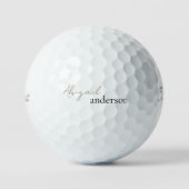 Personalisiertes Gold und Schwarze Titleist Pro VI Golfball (Vorderseite)