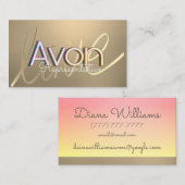 personalisiertes Gold Visitenkarte (Vorne/Hinten)