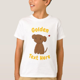 Personalisiertes Golden Doodle Hund Kinder T-Shirt