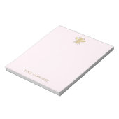 Personalisiertes Golden Honey Bee Notepad Notizblock (Rotiert)