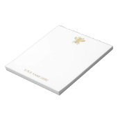 Personalisiertes Golden Honey Bee Notepad Notizblock (Rotiert)