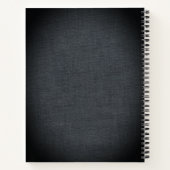 Personalisiertes Golden Initials Notebook Notizblock (Rückseite)