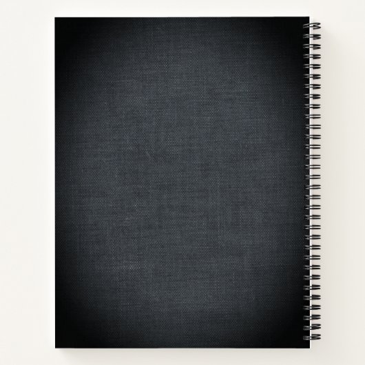 Personalisiertes Golden Initials Notebook Notizblock (Rückseite)