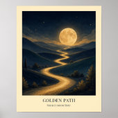 Personalisiertes Golden Path Kunstposter Poster (Vorne)