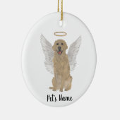 Personalisiertes Golden Retriever Beileid Memorial Keramik Ornament (Rechts)