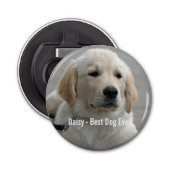 Personalisiertes Golden Retriever Hund Foto und Na Flaschenöffner (Vorderseite)