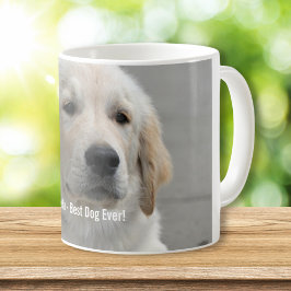 Personalisiertes Golden Retriever Hund Foto und Na Kaffeetasse