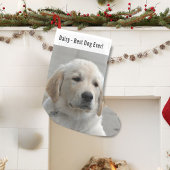 Personalisiertes Golden Retriever Hund Foto und Na Kleiner Weihnachtsstrumpf